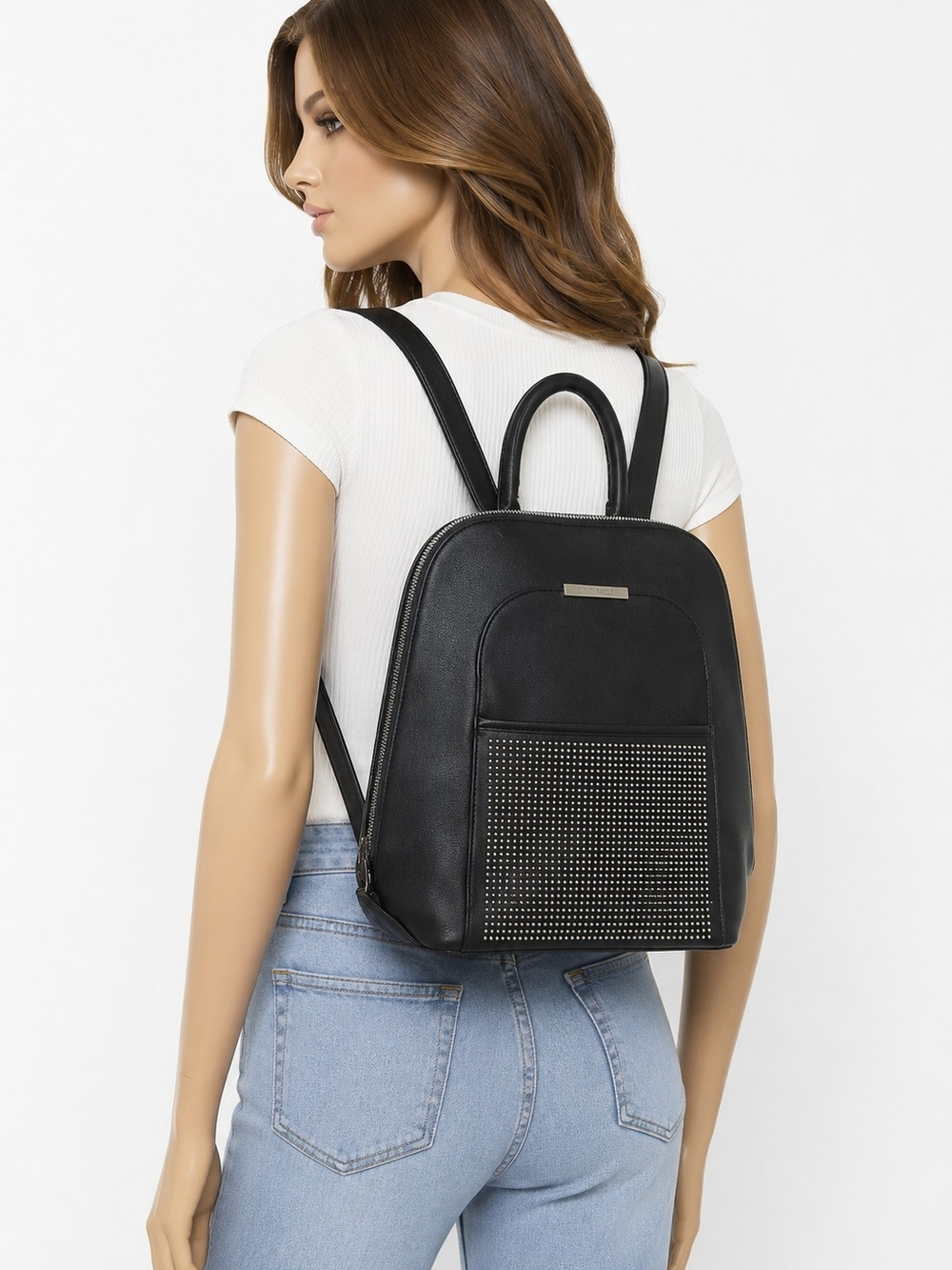 Steve Madden Black Studded Women's Backpack